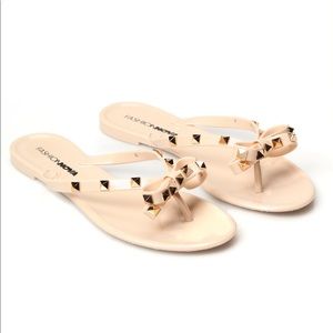 Studded jelly sandals